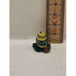 Meget lille pskeg i resin (brugt)