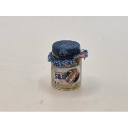 Glas med hvide marinerede sild (nyt/delvis hndlavet)