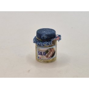 Glas med hvide marinerede sild (nyt/delvis hndlavet)