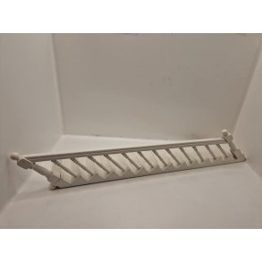 Trappe med gelnder i venstre side. Hvid malet (brugt)