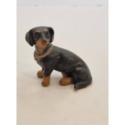 Gravhund i keramik (vintage)