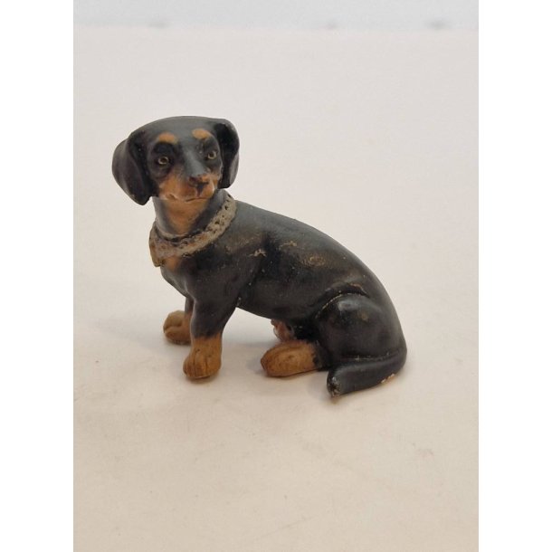 Gravhund i keramik (vintage)