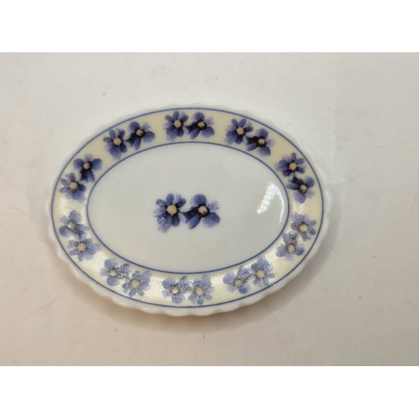 Fad i porceln med orkideer (nyt)  6,2 x 4,5 cm