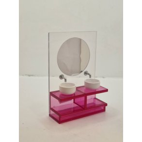 Badevrelses mbel med dobbelt vaske. Lundby (brugt/som nyt)