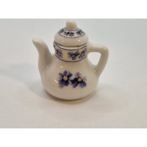 Kaffekande i porceln med bl/lilla orkideer (ny)