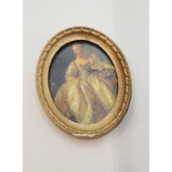 Billede af fin dame (vintage/med lille fejl)