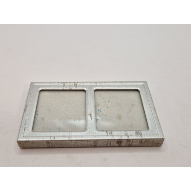 Dobbelt ramme i metal (brugt/lidt ridset)