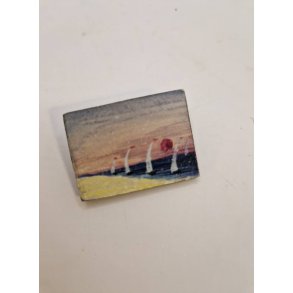 Lille maleri/broche (hndlavet)