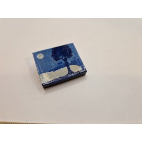 Lille maleri/broche (hndlavet)