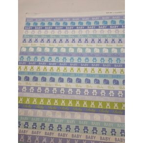 DIY papir/ tapet med print p begge sider (nyt/med)v