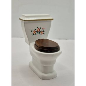 Toilet i tr (brugt/som nyt)