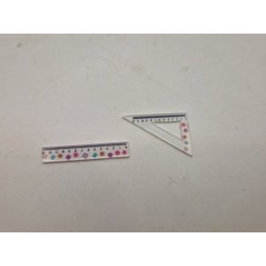 2 linealer i plastik (nye)