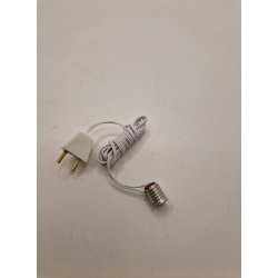 Han stik med fatning 12 volt (ny) til dukkehus scala 1:12