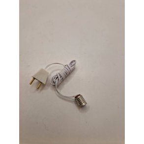 Han stik med fatning 12 volt (ny) til dukkehus scala 1:12