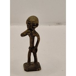 Afrikansk figur i metal (vintage)