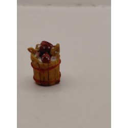 Kurv med svampe i resin (brugt)