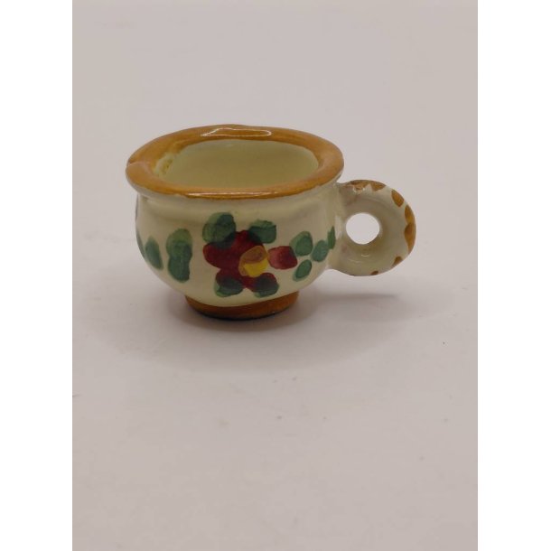 Stor skl/kop/urtepotte i keramik (vintage)