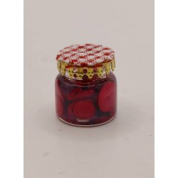 Syltede rdbeder i glas krukke (delvis hndlavet)