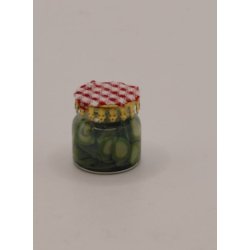 Syltede agurker i glas krukke (delvis hndlavet)