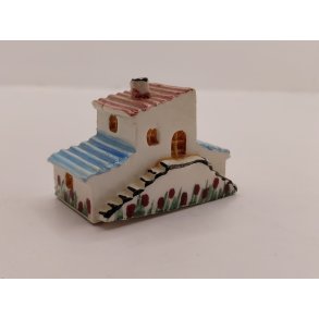 Lille grsk hus i keramik (hndlavet)