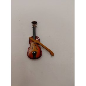 Violin med bue i tr (brugt)