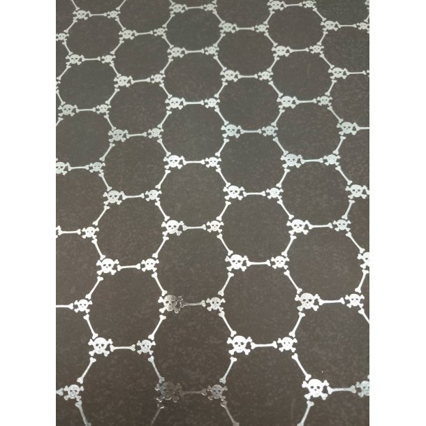 Tapet med skeletter (nyt) 30 x 30 cm