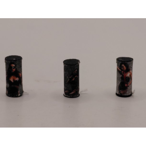 3 stk bordbomber (h�ndlavet)