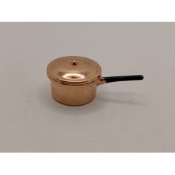 Kobber gryde med l�g (brugt)