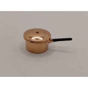Kobber gryde med l�g (brugt)