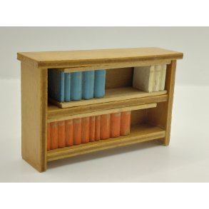 Bogreol i tr�. Lundby (vintage  ca 1960'erne)