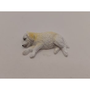 Sovende Golden retriever hvalp i resin (ny)