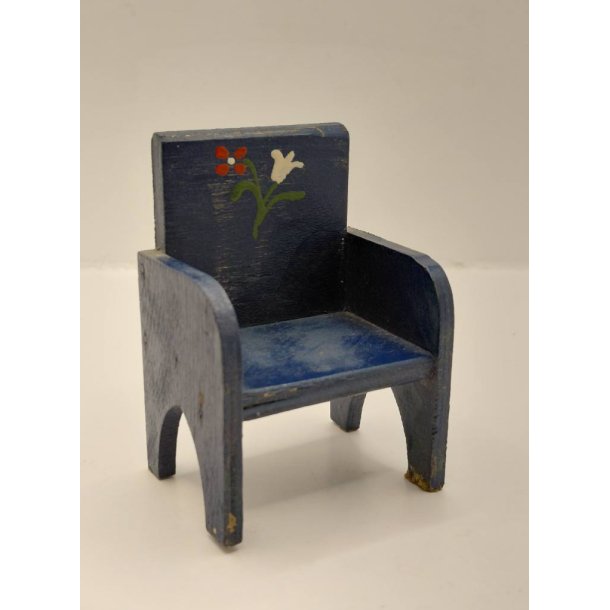 Stol i tr� (antik/h�ndlavet) BEM�RK M�L