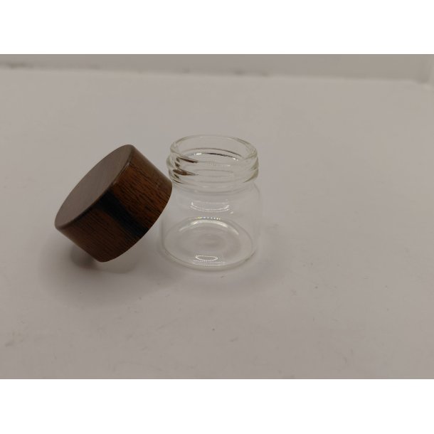 Stor krukke i glas med l�g (ny)