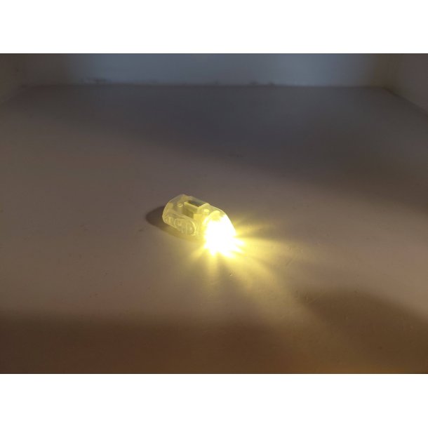 LED lys i plastik (ny) Gult lys
