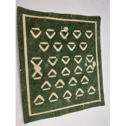 T�ppe. Kraftig karton med velour (vintage/lidt defekt) 20,5 x 18 cm