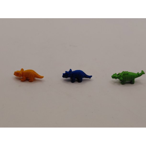 1 stk Meget lille Dinosaurer i gummi (brugt)