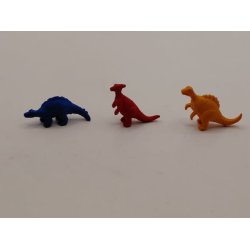 1 stk Meget lille Dinosaurer i gummi (brugt)
