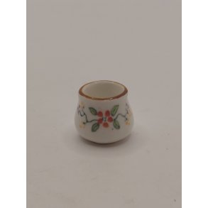 Krukke/vase i porcel�n (vintage)