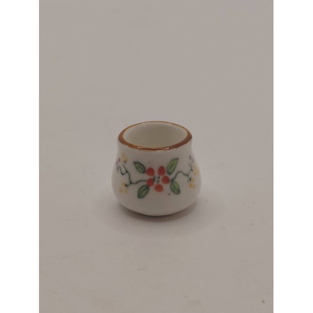 Krukke/vase i porcel�n (vintage)