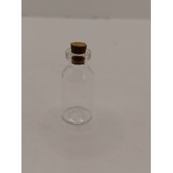 Krukke i glas med korkprop (ny) 4 x 1,8 cm