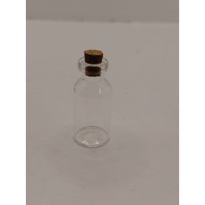 Krukke i glas med korkprop (ny) 4 x 1,8 cm