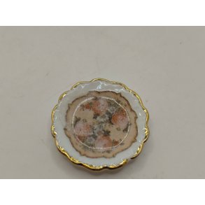 Tallerken i porcel�n. Reutter (brugt)