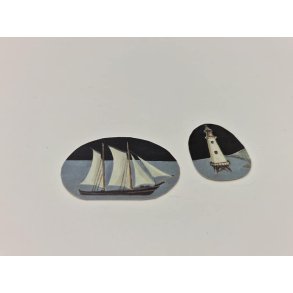 2 maritime billeder (brugte)