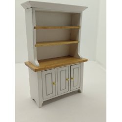 Skab i tr�. Hvidt (brugt/som nyt)