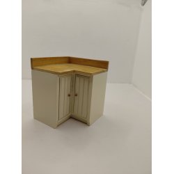 K�kken hj�rneskab i tr�. Cremefarvet (brugt/som nyt)