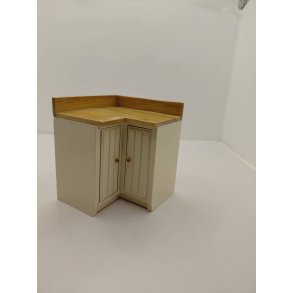 K�kken hj�rneskab i tr�. Cremefarvet (brugt/som nyt)