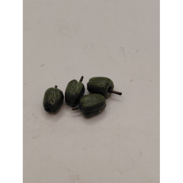 4 stk gr�n peber (nye)