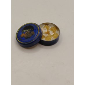 Kaged�se i metal med sm�kager (brugt/som ny)