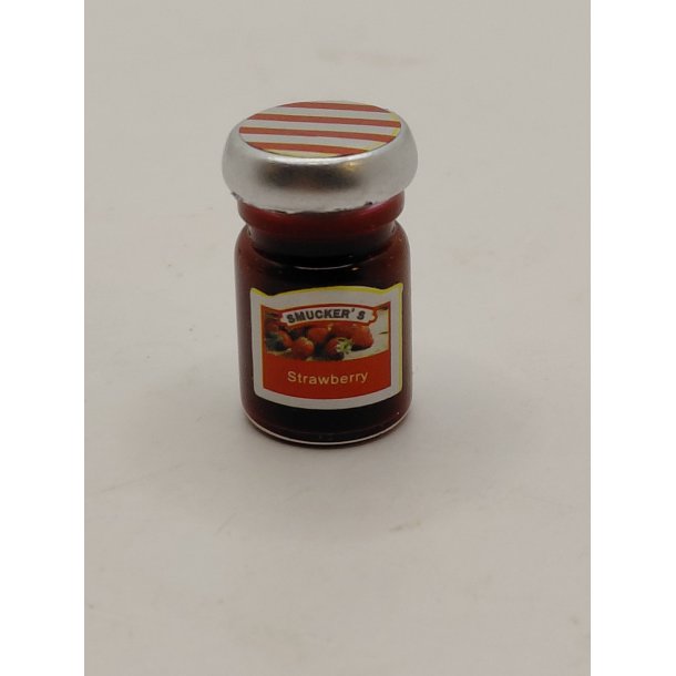 Jordb�r marmelade glas (nyt)