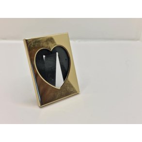 Ramme med glas i metal (brugt)